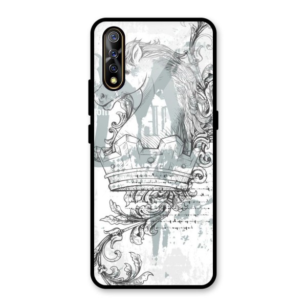 Designous Vintage Glass Back Case for Vivo S1